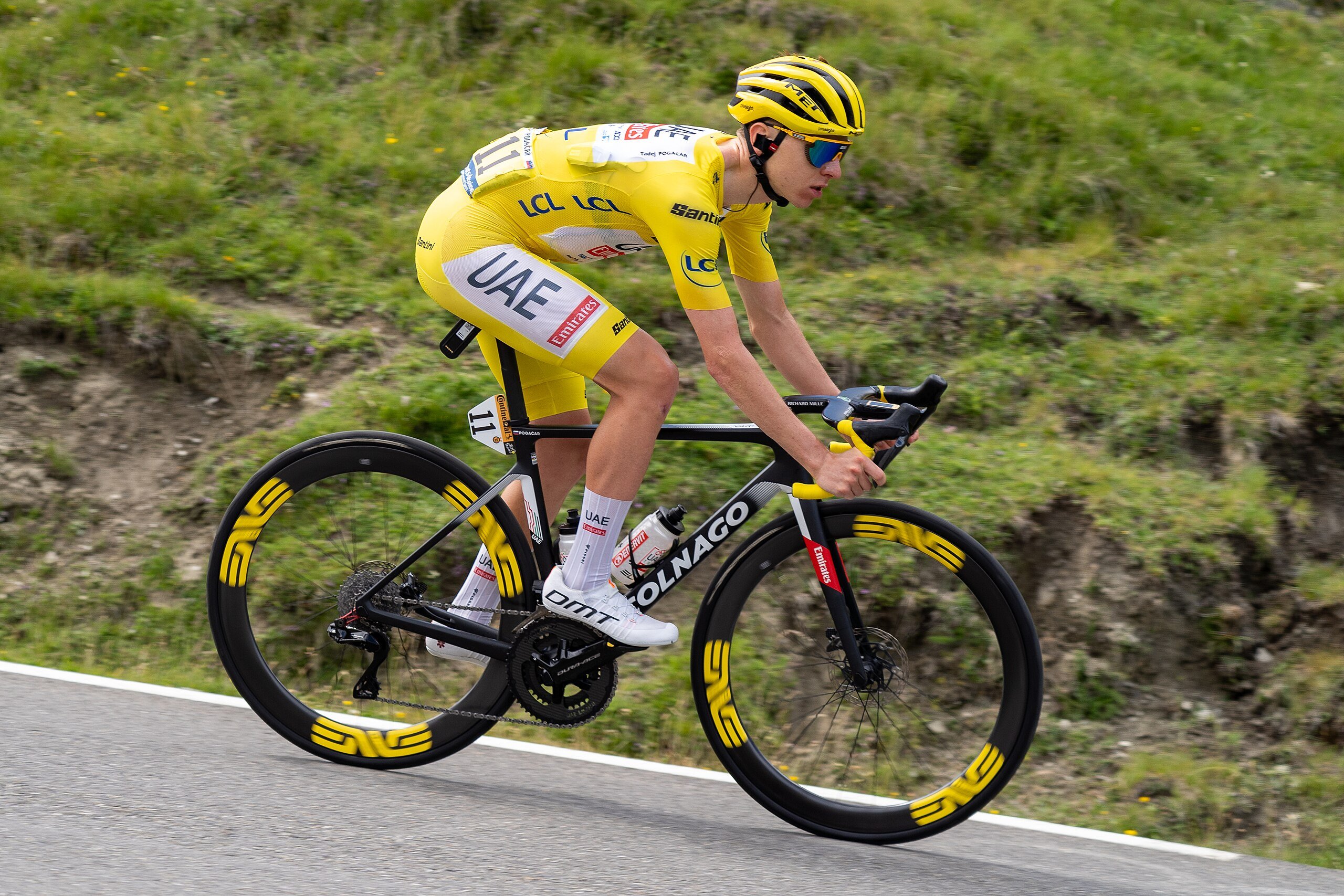Tadej Pogacar descent of Tourmalet Stage 14 of_TDF 2024: Hugo LUC