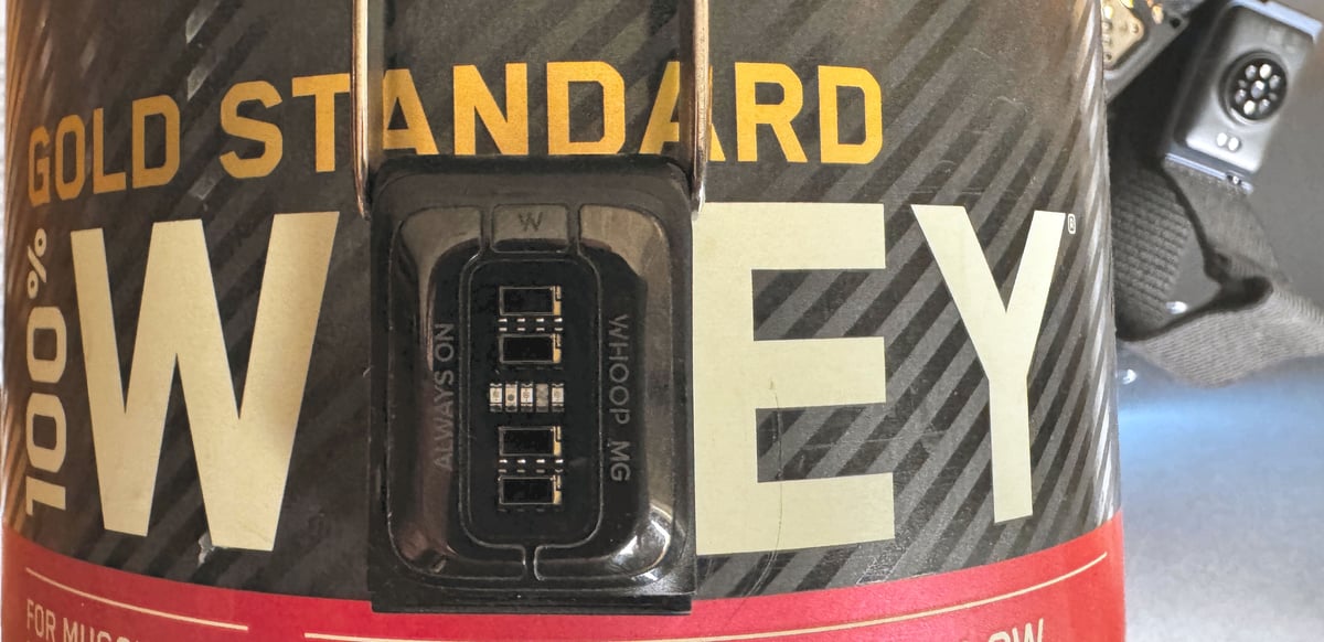 Whoop MG for weight training