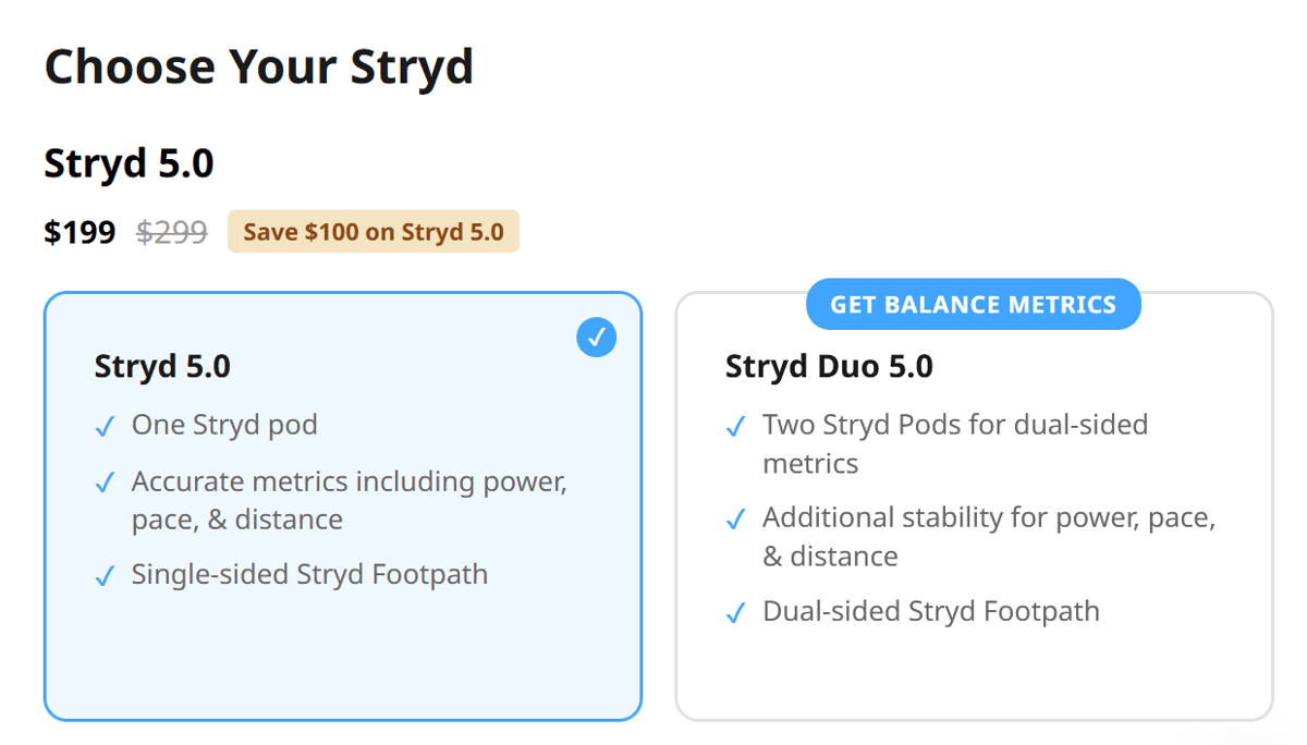 Stryd 5.0 discount offer