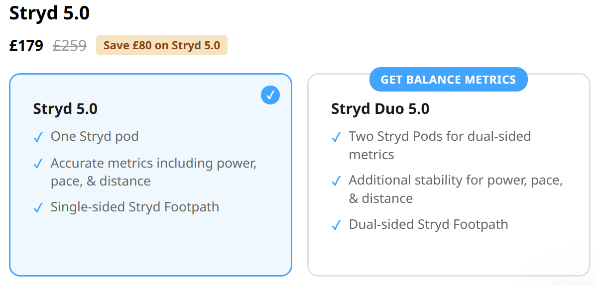 Stryd 5.0 discount offer