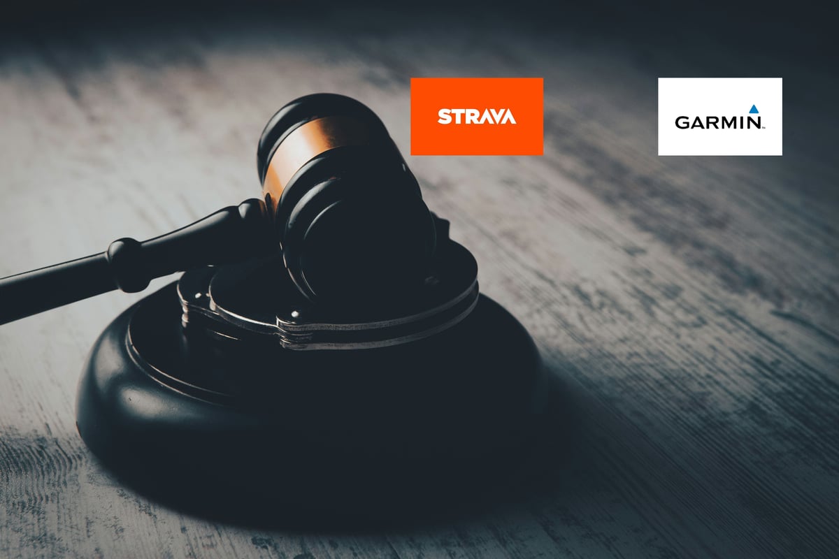 A patent lawsuit between garmin and strava as the judge drops his gavel on the case