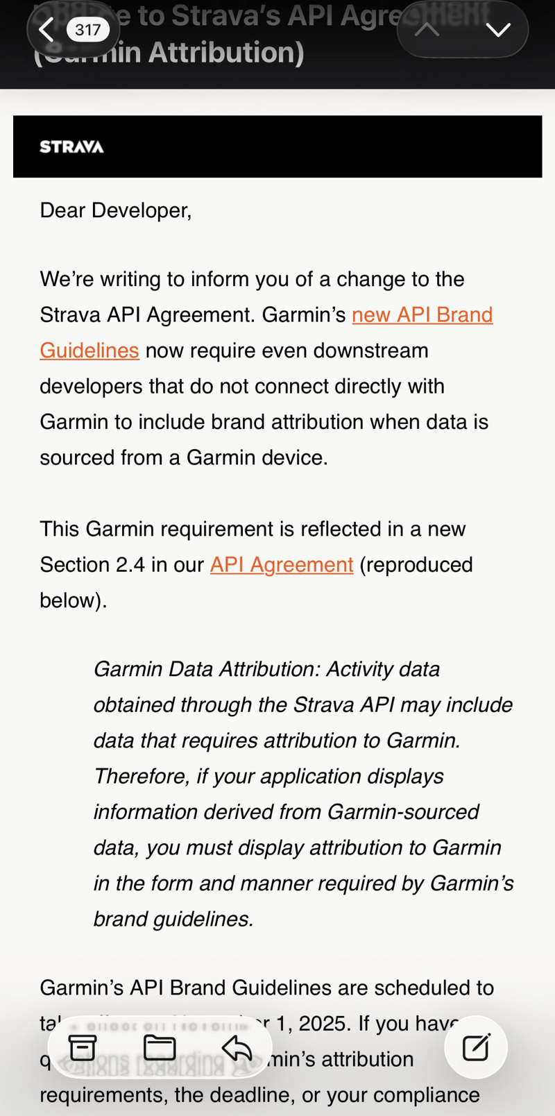 strava vs garmin, strava admits defeat