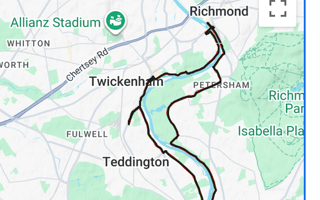 10-mile gps route overview