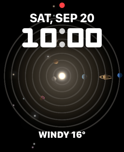 Apple Watch Watchface Astronomy