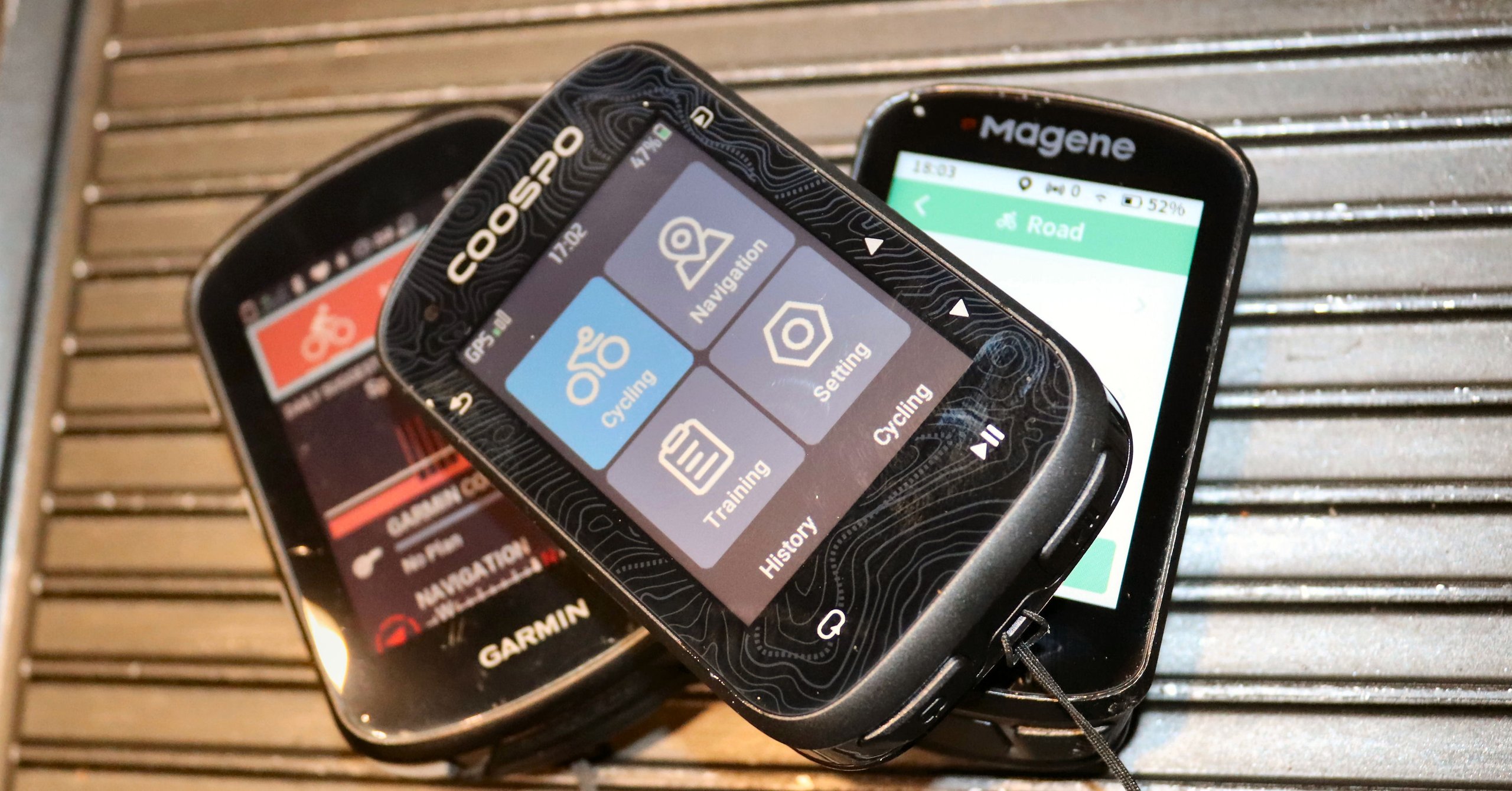 Coospo CS600 comparison Garmin Edge 530 and Magene