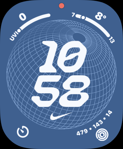 Apple Watch Watchface Nike globe