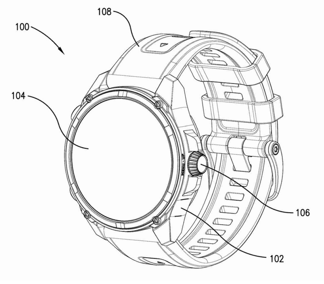 Garmin rotating crown schematic
