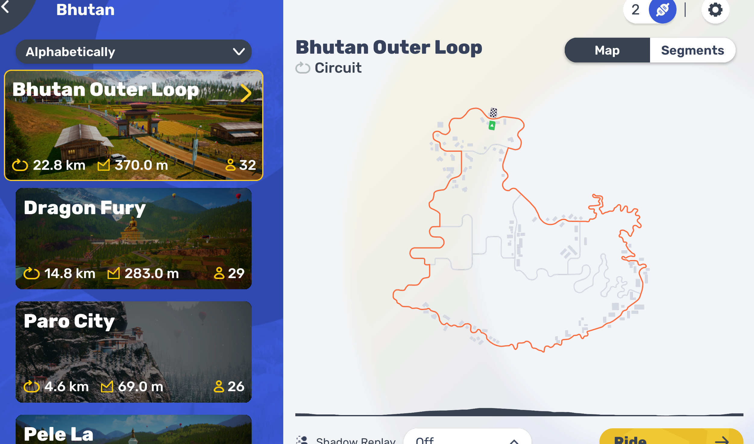 Bhutan outer route 9shows all internal roads)