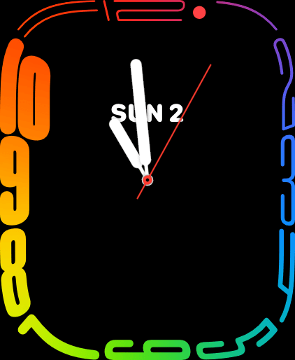 Apple Watch Watchface contour
