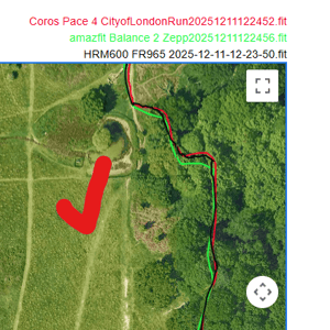coros Pace 4 half hearted hill gnss trees