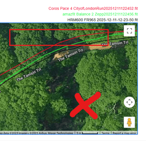 coros Pace 4 half hearted hill trees 2