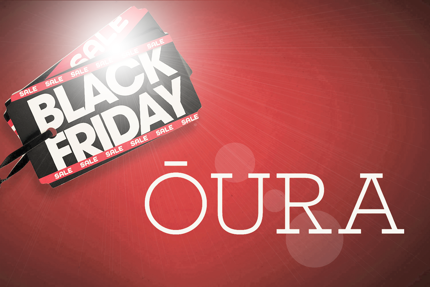 Oura Ring Black Friday banner showing discounts on smart rings.