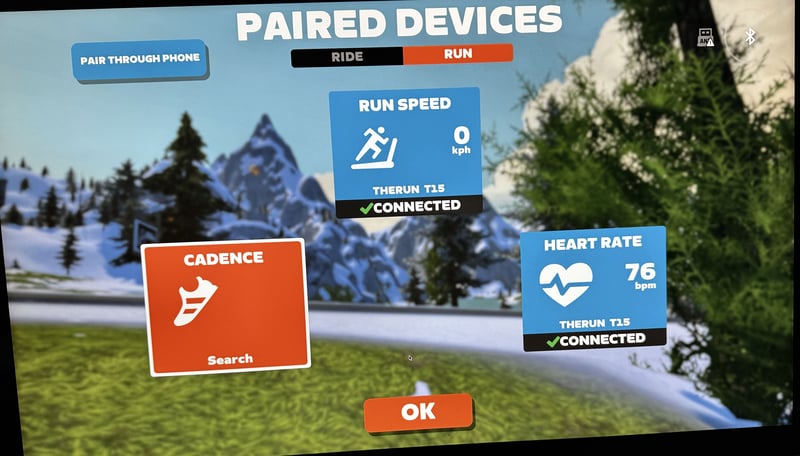 pairs as both a speed and HR sensor