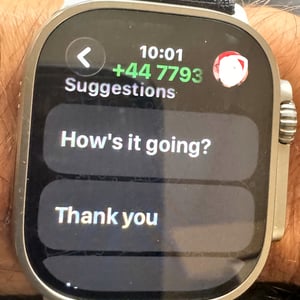 suggested responses on whatsapp Apple watch