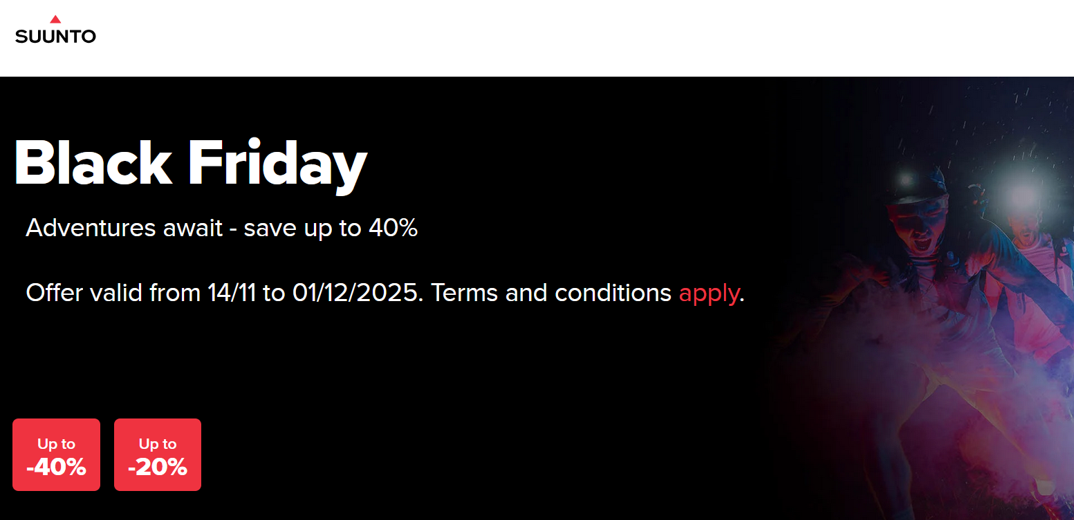 Suunto Black Friday Sale: Vertical Titanium Solar, Race, and 9 Peak Pro watches up to $180 off