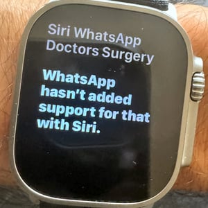 whatsapp can't be initiated with Siri