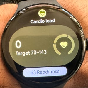 Pixel Watch 4 Tile Cardio Load (Fitbit)