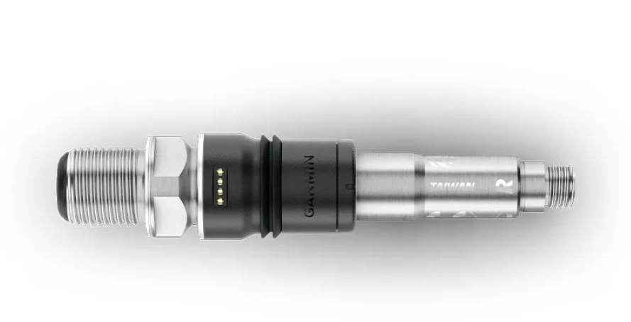 Redesigned Garmin Rally internal spindle and gyroscope assembly for oval chainring compatibility.