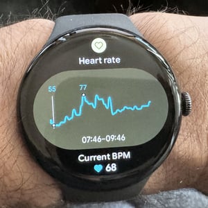 Pixel Watch 4 Heart Rate Tile