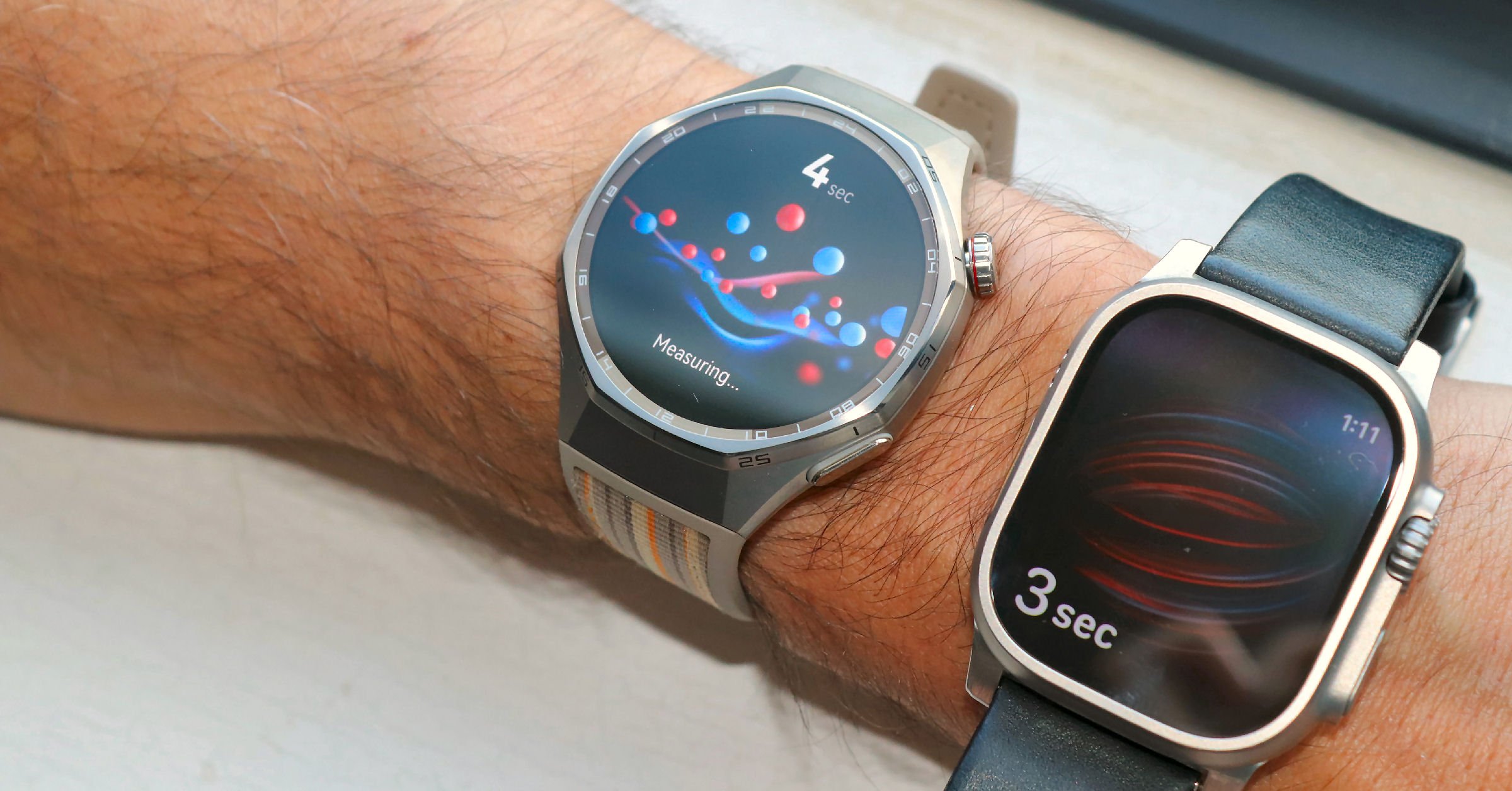 Huawei Watch GT 6 Pro vs Apple Watch Ultra 3 SpO2 accuracy test