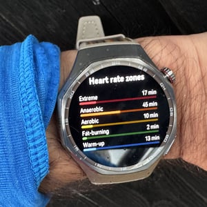 Huawei Watch GT 6 Pro post workout heart rate zones