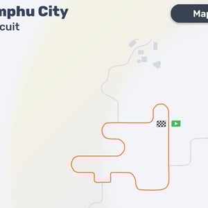 MyWhoosh Bhutan Thim Phu City Map