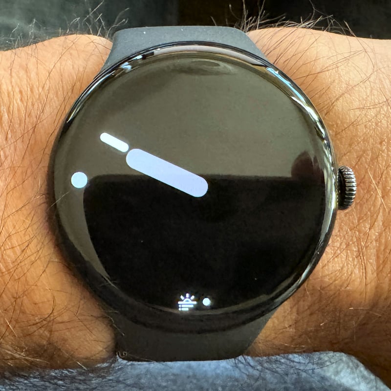 Pixel Watch 4 Abstract Watch Face with colourful geometric shapes