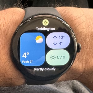Pixel Watch 4 Weather Forecast Tile