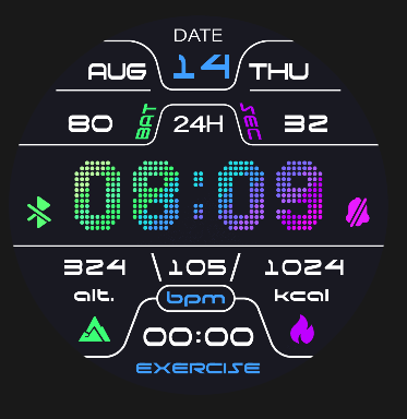 Coros Pace 4 watch face - Dawn