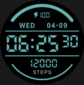 Coros Pace 4 watch face - Digital