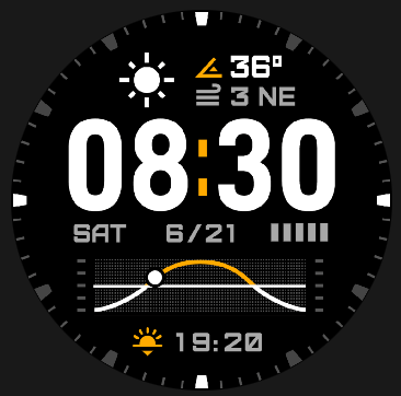 Coros Pace 4 watch face - Nomad