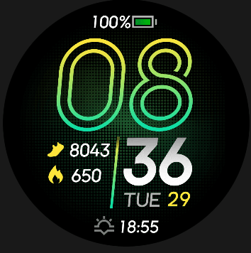 Coros Pace 4 watch face - Pace Pro