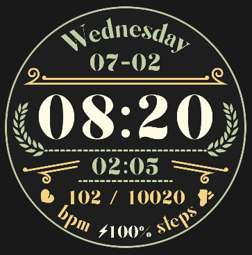 Coros Pace 4 watch face - Retro