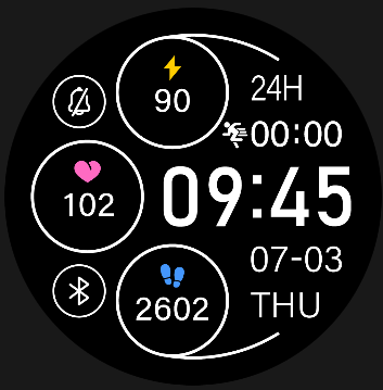 Coros Pace 4 watch face - Simplicity