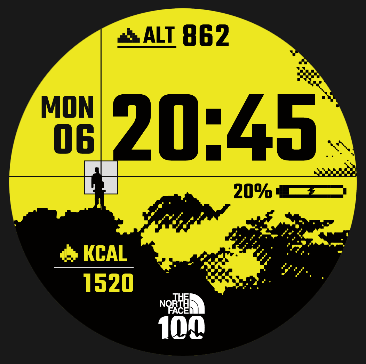 Coros Pace 4 watch face - TNF100