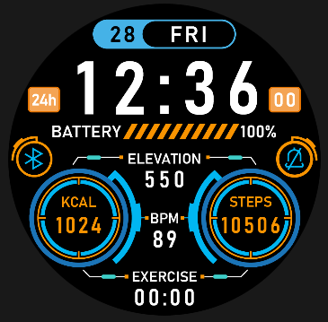 Coros Pace 4 watch face - Dashboard