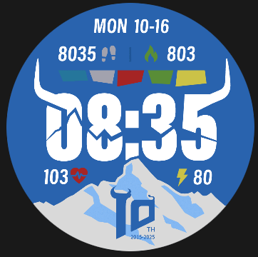 Coros Pace 4 watch face - Siguniang