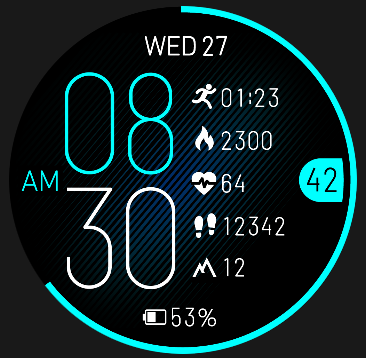 Coros Pace 4 watch face - Slim