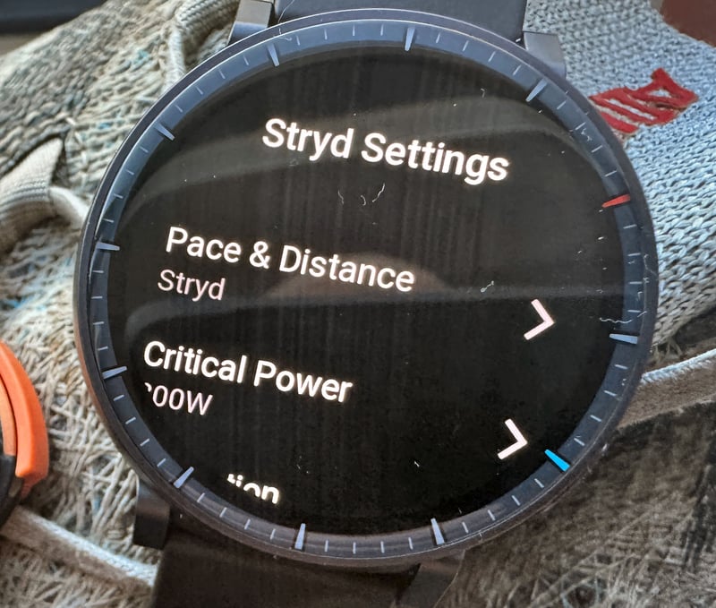 Amazfit Active Max Limited Stryd Settings