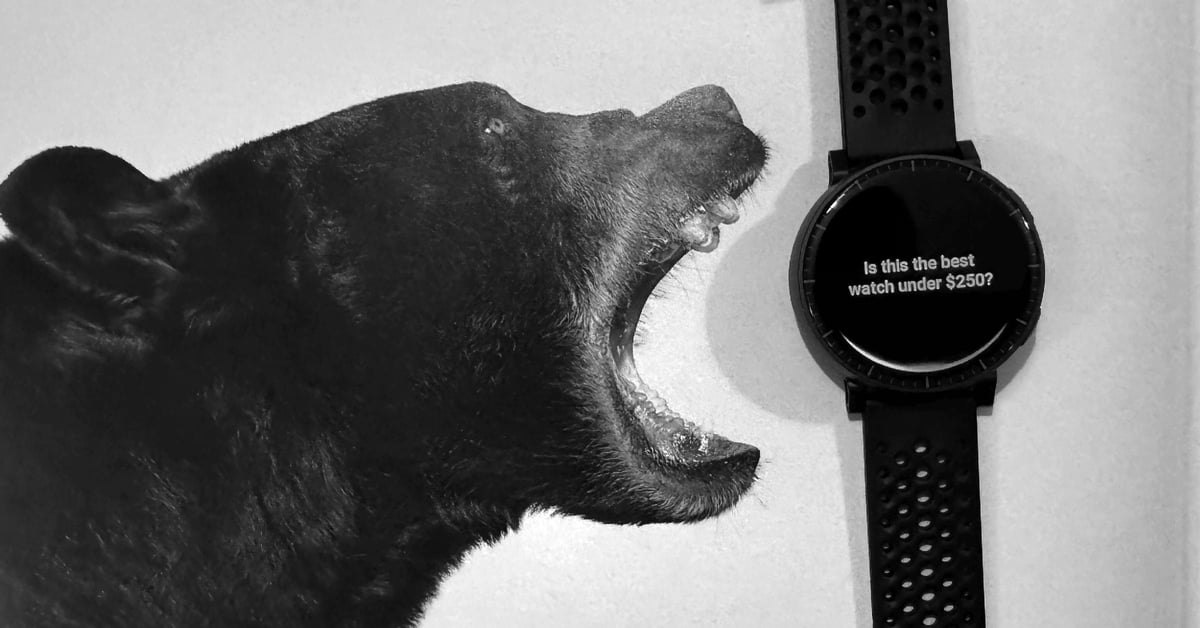 Amazfit Active Max smartwatch front view on wrist, budget Coros alternative 2026 review Image Credit Zuckerman (modified)