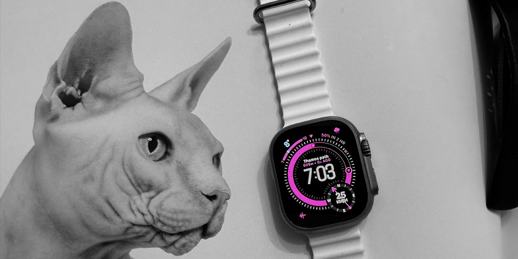 pple Watch Ultra 3 review hero image with Waypoint 2026 watch face