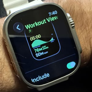 Apple Watch Ultra 3 Workout App - Choose Workout Views