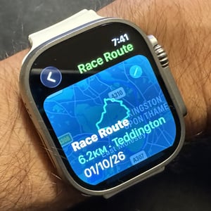 Apple Watch Ultra 3 Workout App - Race a Previsouly Raced Route