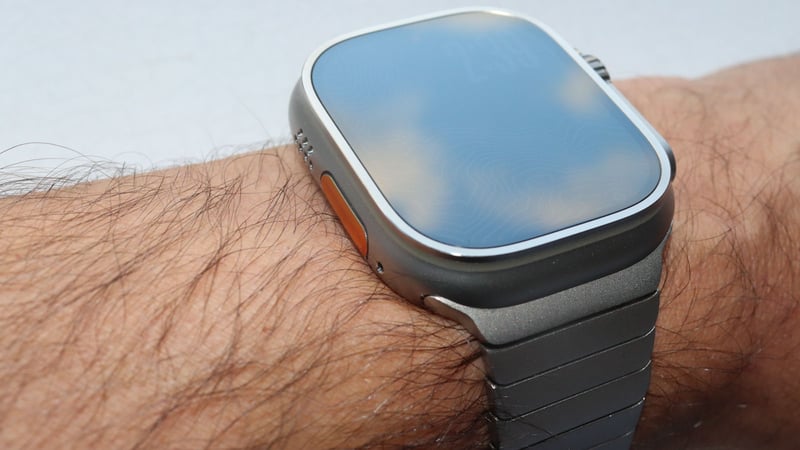 Apple Watch Ultra 3 - overall look of the watch on the wrist viewed by the wearer in normal use