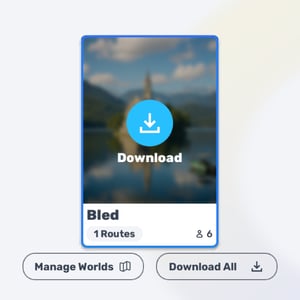 MyWhoosh rowing Course - Lake Bled