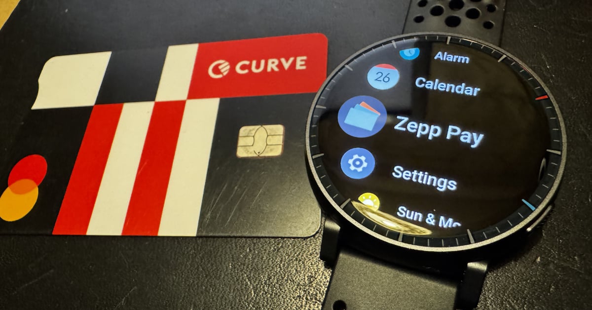 Amazfit Active Max Zepp Pay NFC payment setup screen