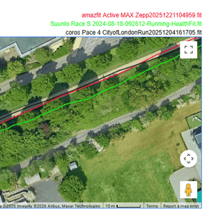 amazfit active max GPS Running test avenue of trees