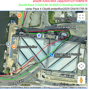 amazfit active max GPS Running test huge tunnel