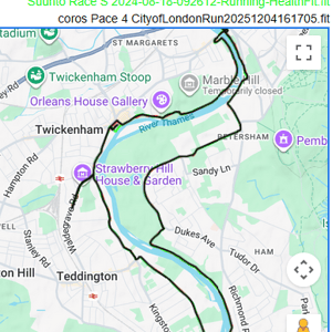 amazfit active max GPS Running test route overview