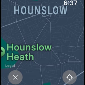 Apple Watch Strava app has a map screen which you can zoom and pan